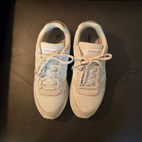 Reebok cream and blue retro comfy sneakers - Picture 4 of 5